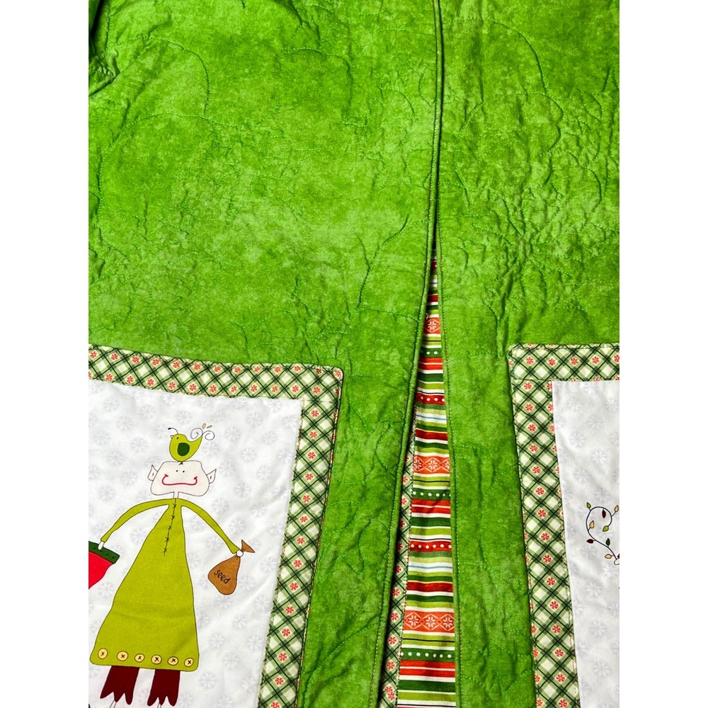 Patchwork Reversible Kantha Kimono Jacket Women O… - image 11